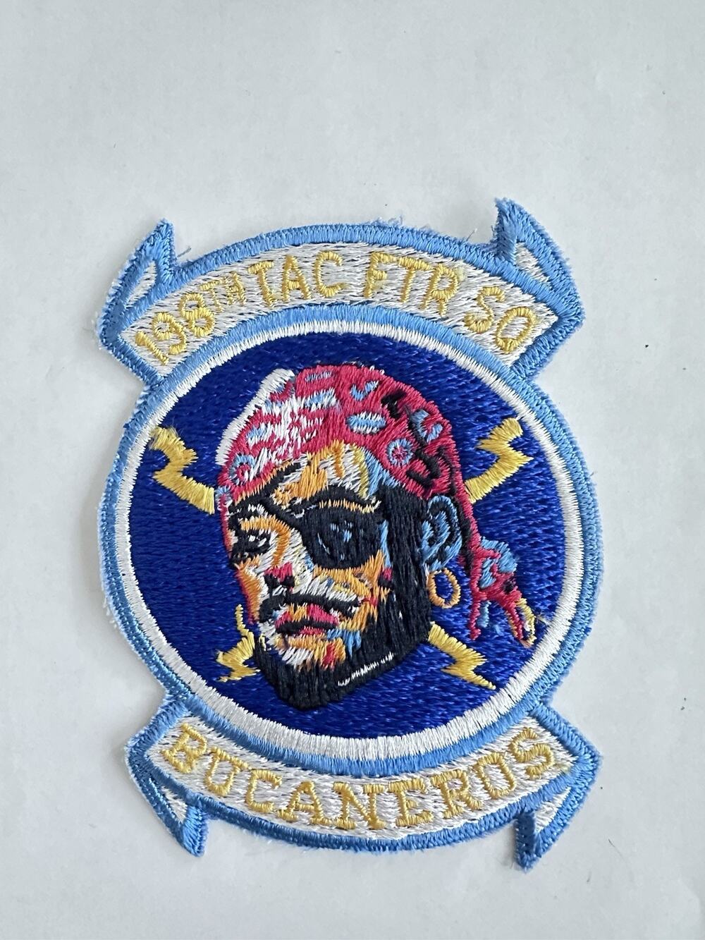 Vintage 1958 Tactical Fighter Squadrkn VT-30 Buccaneera Embroidered Patch P47